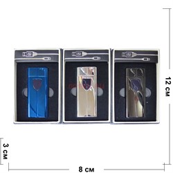 Зажигалка USB (HL-4771) разрядная светящаяся цвета в ассортименте - фото 168489