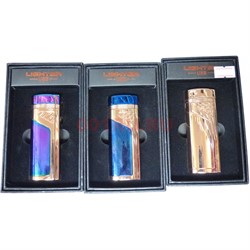 Зажигалка USB раздрядная Lighter цвета в ассортименте - фото 168497