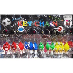 Брелок резиновый (KY-880) конфеты m&m's 120 шт/блок - фото 169290