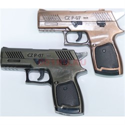 Зажигалка сувенирная Пистолет CZ P-07 тройное турбо - фото 169676