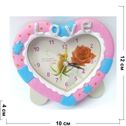 Часы-будильник LOVE настольные 168 шт/кор - фото 172480