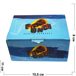 Уголь кокосовый Punch 25 мм 72 кубика - фото 173213