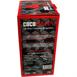 Уголь для кальяна CocoDalya 25 мм 72 кубика 1 кг - фото 173224