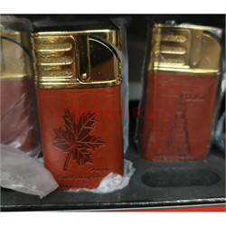 Зажигалка газовая турбо в коже с рисунками животных и птиц 20 шт/уп - фото 174959