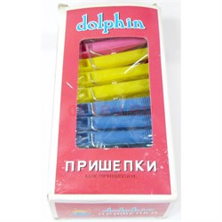 Прищепки (2306) пластмассовые dolphin 144 упаковок в коробке - фото 175103