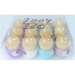 Зубочистки (7004) из дерева 12 шт/уп 360 шт/кор - фото 175280