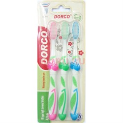 Набор зубная щетка Dorco 3 шт/уп 288 наборов/коробка - фото 175730