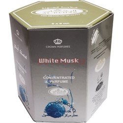 Арабские масляные духи Al-Rehab 6 мл «White Musk» без спирта 6 шт/уп - фото 176189