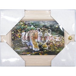 Ключница (36x24 см) деревянная Тигр Символ 2022 года - фото 178164