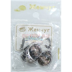 Набор 2-в-1 сережки и кольцо (Г-1008) из родонита - фото 181700