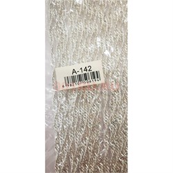 Цепочка металлическая 60 см (M-61) под серебро 120 шт/упаковка - фото 182258