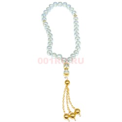 Четки мусульманские (CK-156) из стекла прозрачные 25 см - фото 183922