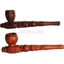 Трубка курительная 3 размер 12,5 см коричневая 5 дюймов - фото 186559