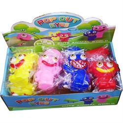 Игрушка антистресс Хагги Вагги Pop Out Eyes 12 шт/упаковка - фото 187761