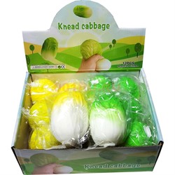 Игрушка антистресс Капуста сквиши мялка 12 шт/упаковка - фото 188291