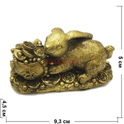 Кролик с чашей богатства из полистоуна (NS-505) символ 2023 года - фото 190924
