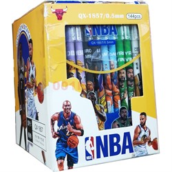 Ручка пишет-стирает NBA QX-1857 линия 0,5мм 144 шт/упаковка - фото 195153