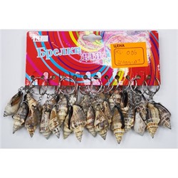 Брелок Ракушка (KL-006) натуральная 120 шт/упаковка - фото 199052