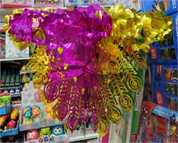 Фольгированное украшение "Люстра" 10 шт/упаковка - фото 200777