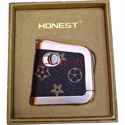 Зажигалка бензиновая Honest (BCZ791-1) в коже цвета в ассортименте - фото 202498