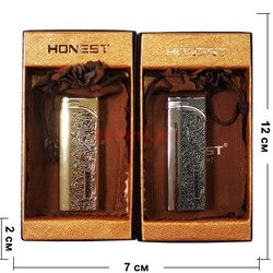 Зажигалка газовая Honest с узорами в ассортименте (HL-4639) - фото 202869