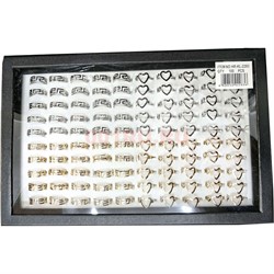 Кольцо металлическое (KL-2283-2) 2 цвета 100 шт/упаковка - фото 207928