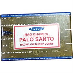 Благовония конусы Satya Nag Champa Palo Santo 10 шт/упаковка - фото 214753