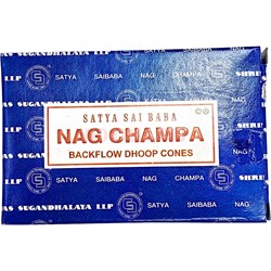 Благовония конусы Satya Sai Baba Nag Champa 10 шт/упаковка - фото 214757