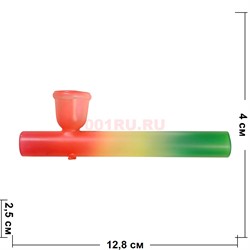 Трубка стеклянная kit pipe неон 12-13 см длина - фото 215235