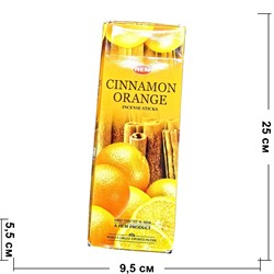 Благовония HEM Cinnamon Orange (корица апельсин) цена за 6 тубусов - фото 220762