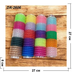 Резинка пружинка (DA-2606) цветная 6 см 100 шт/упаковка - фото 220938