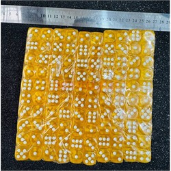 Кости кубики игральные 14 мм (HR-KB-2093) цвета в ассортименте 100 шт/упаковка - фото 223214