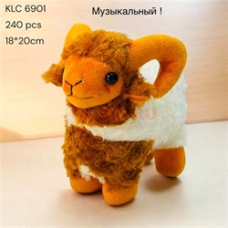 Игрушка музыкальная 20 см Козел Баран (6901) символ 2027 года - фото 228893