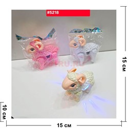 Игрушка Баран со звуком музыкальный светящийся на батарейках (5218) - фото 229320