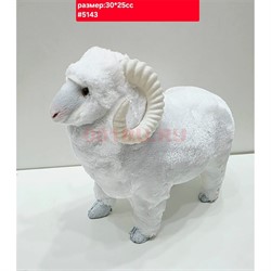 Игрушка мягкая Баран музыкальная 30x25 см символ 2027 года (5143) - фото 229335