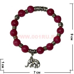 Браслет из турмалина 10 мм с фурнитурой (прессовка) - фото 45753