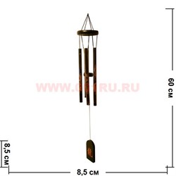 Музыка ветра 5 трубок "Золотые драконы на черном" (2) - фото 45811