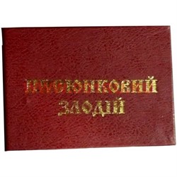 Прикол "Удостоверение писюнковый злодий" - фото 46062