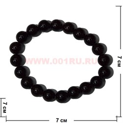 Браслет из граната 10 мм натуральный круглый - фото 46143