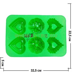 Форма для выпечки и заморозки (2168) силиконовая 22,5х32,5 цена за 80 шт, цвета в ассортименте - фото 46430