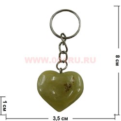 Брелок из оникса «Сердце» - фото 46572