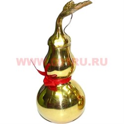 Тыква-горлянка 1 размер (293) латунная 9 см раскручивается - фото 46809