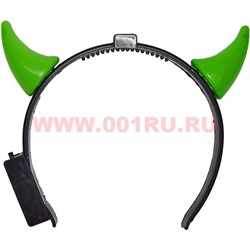 Ободок-рожки 1 размер цвета в ассортименте 12 шт/упаковка - фото 49849