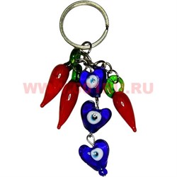Брелок "3 перца+3 сглаза" 50 шт/упаковка - фото 50018