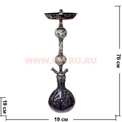 Кальян Art Kalyan "два шара" с круглой колбой  70 см - фото 50726