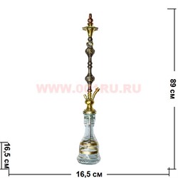 Кальян сирийский 89 см (колба, шахта, тарелка) - фото 51105