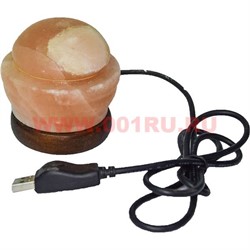 Лампа солевая "мороженое" с зарядкой USB - фото 51139