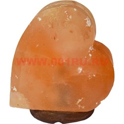 Лампа солевая "сердце 2" большая 17 см с зарядкой USB - фото 51313