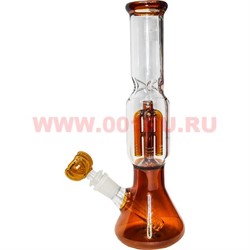 Бонг стеклянный (WP2-1) 28 см цвета миксом - фото 51539