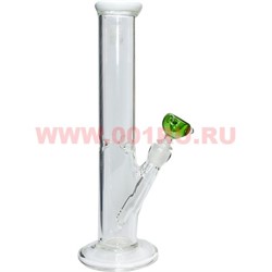 Бонг стеклянный (GB-792) высота 35 см прозрачный - фото 51579